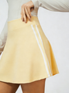 Retro Side Stripe Back Pleated A-line Golf Skirt
