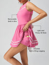 Built-in Bra Bow Crew Neck Sleeveless Pickleball Dress