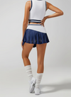 Pleated Irregular Craftsmanship Tennis Skirt