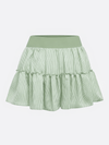 High-stretch Waistband Bow Tennis Skirt