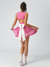 Built-in Bra Bow Crew Neck Sleeveless Pickleball Dress