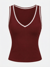Light-to-medium Support Straps Breathable Ribbed Tank Top