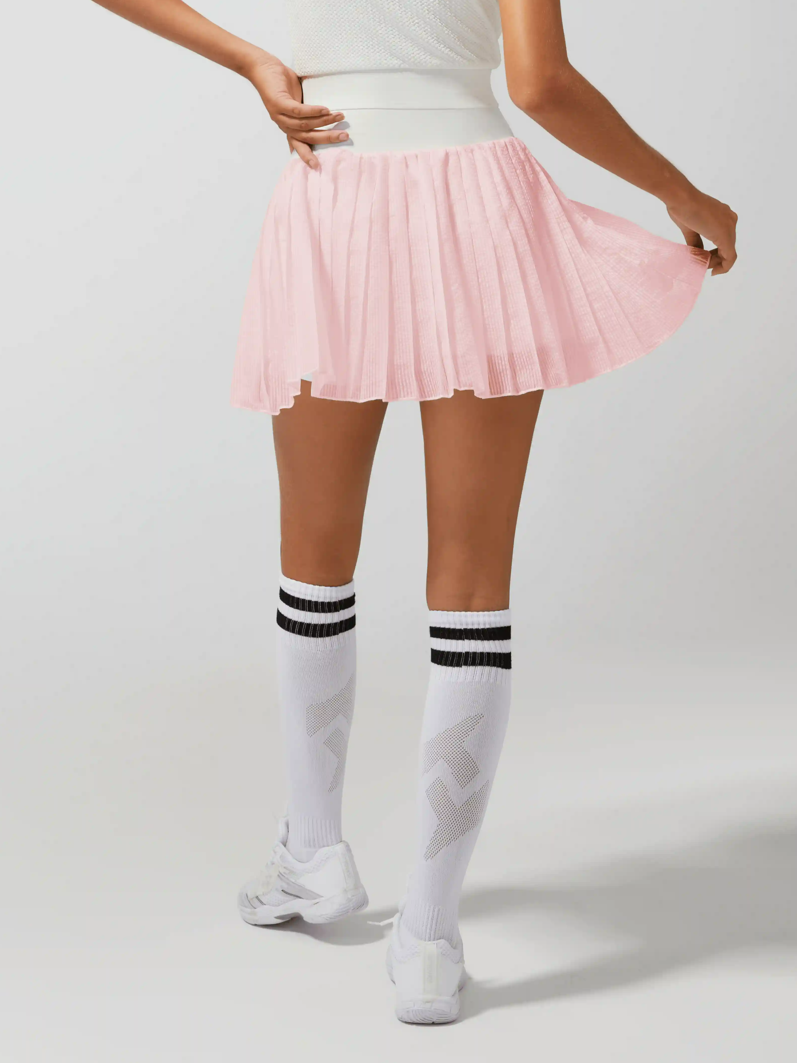 Irregular Craftsmanship Pleated Tennis Skirt