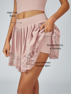 Lace-trimmed Pleated Tennis Skirt