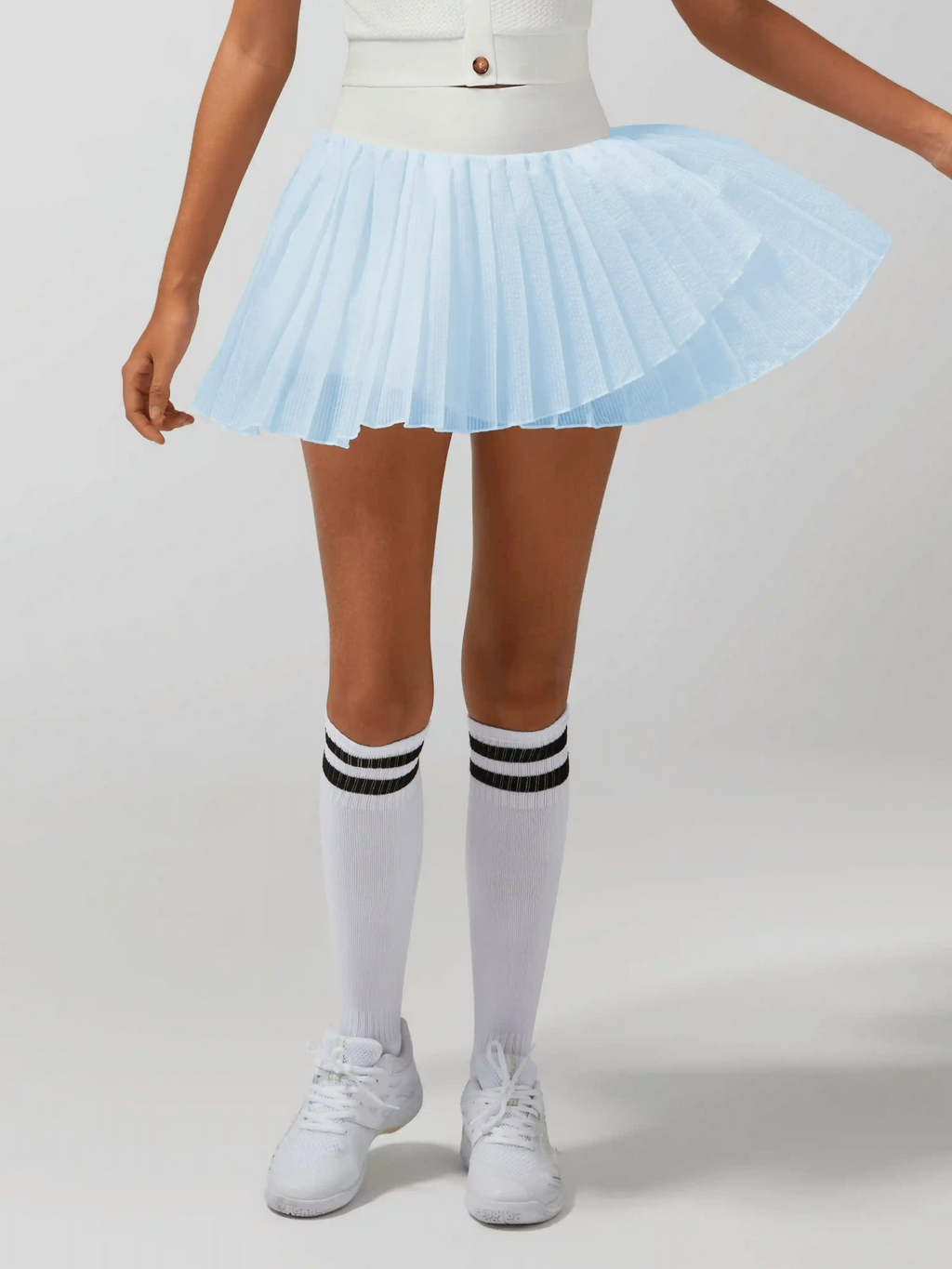 Irregular Craftsmanship Pleated Tennis Skirt