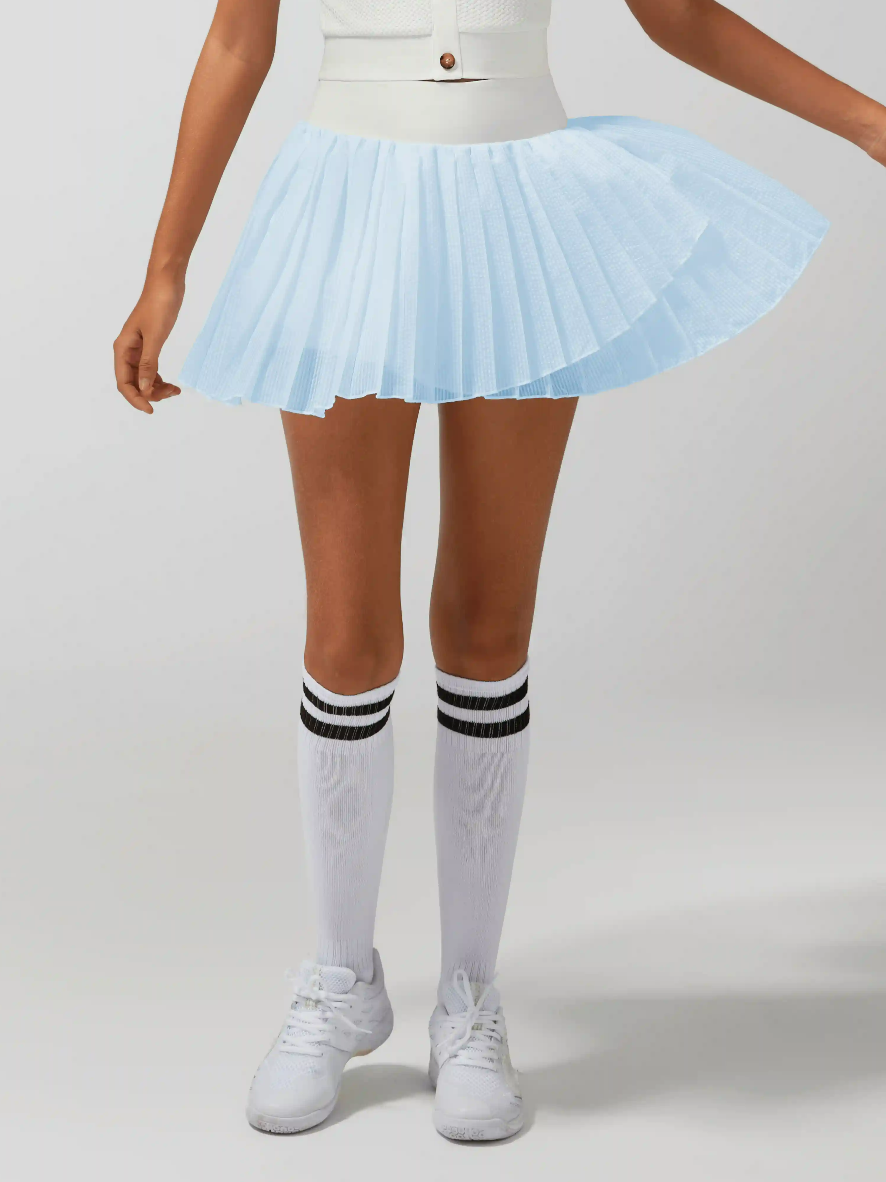 Irregular Craftsmanship Pleated Tennis Skirt