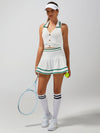 Collegiate Stripes Pleated Tennis Skirt