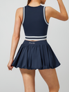 Pocket Stitching A-Line Golf Skirt