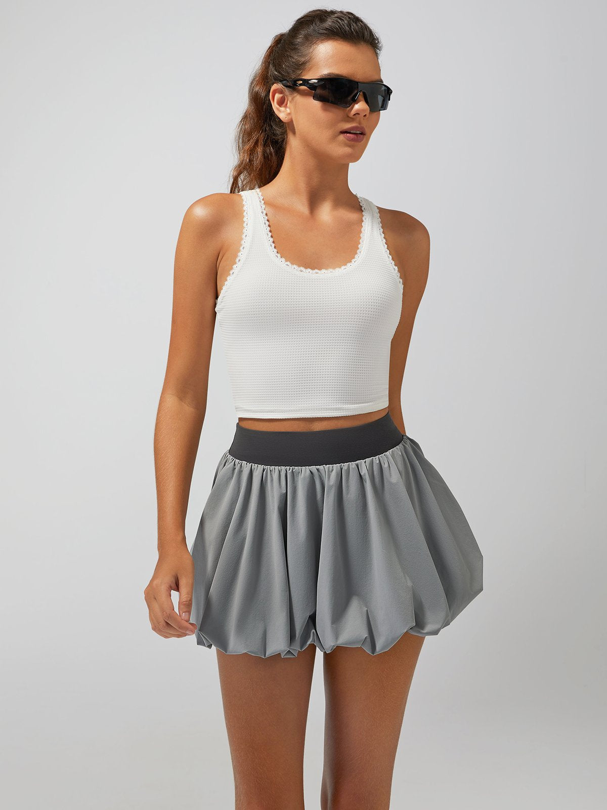 Light-to-medium Support Straps Lace Trim Tank Top