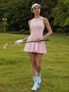Faux Pearls 3D Floral Tennis Dress