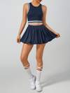 Pocket Stitching A-Line Golf Skirt