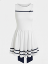 3D Bow Open-back Tennis Dress