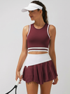 Pleated Irregular Craftsmanship Tennis Skirt