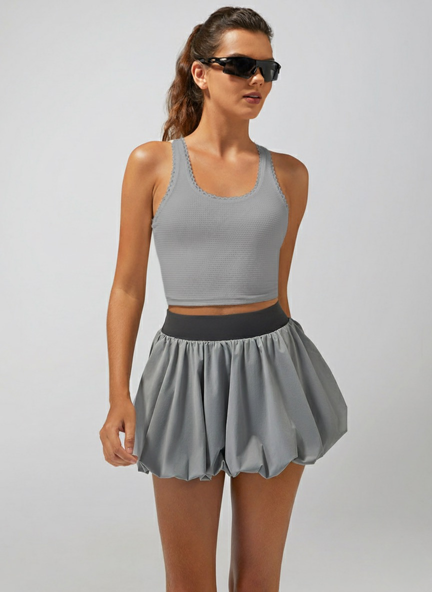 Light-to-medium Support Straps Lace Trim Tank Top