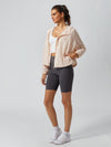 Breathable Drawstring Hoodie Jacket