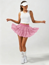 High-stretch Waistband Bow Tennis Skirt