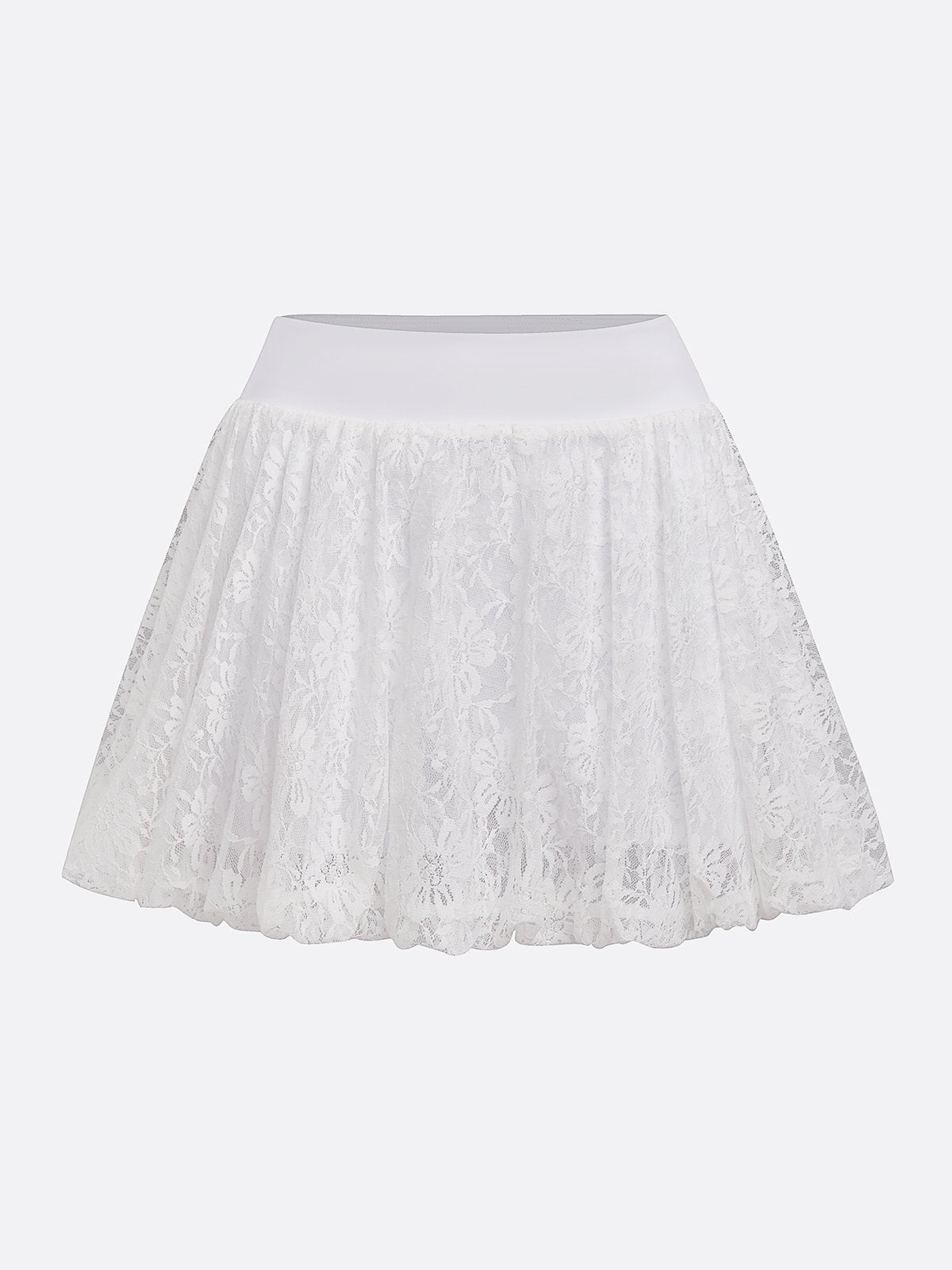 Lace Bubble Tennis Skirt