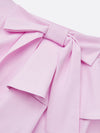 Women's High-Elastic Folds Ruffled Long Pant With Pockets