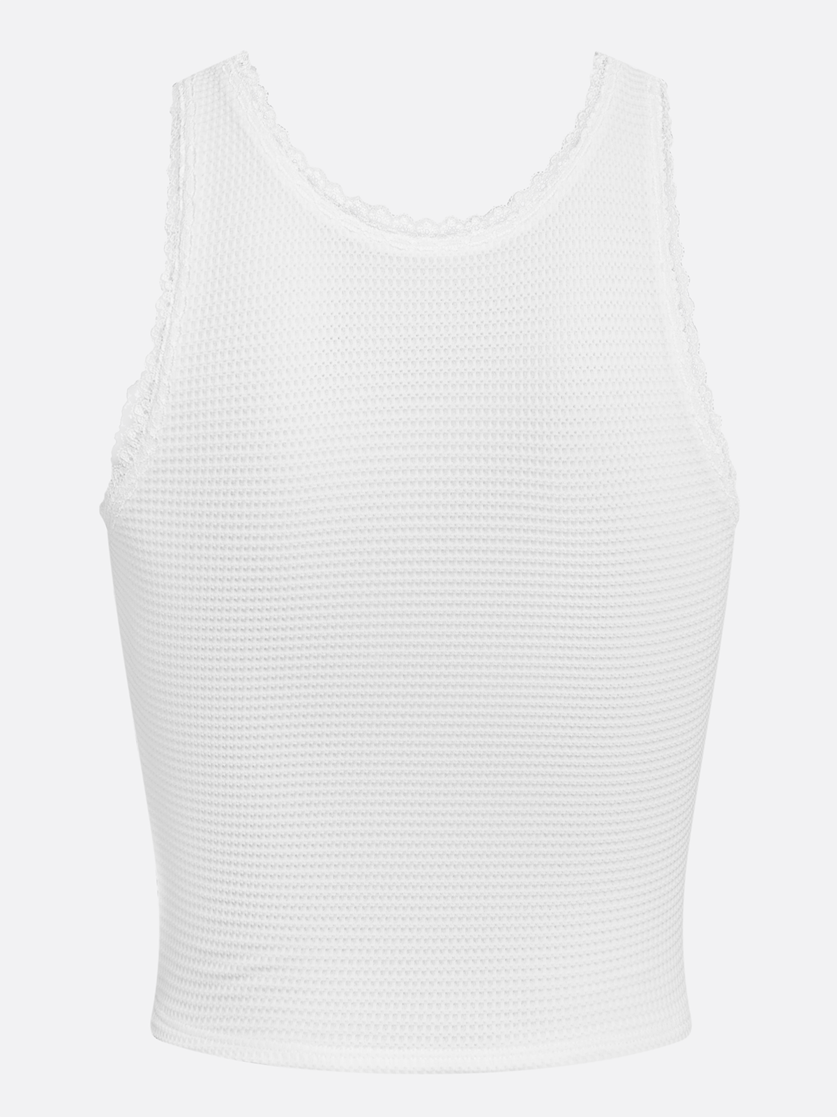 Light-to-medium Support Straps Lace Trim Tank Top