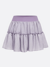 High-stretch Waistband Bow Tennis Skirt