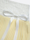 Tummy Control Lace Pleated A-Line Tennis Skirt