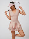 Women's Ruffled V Neck Sleeveless Tank Top
