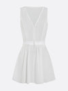 Built-in Bra Bow Cut Out V Neck Sleeveless Tennis Dress