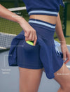 Quick-Dry Hollow Out Floral A-Line Tennis Skirt