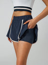 Women's Breathable Pleated Mid-Thigh Length Golf Shorts With Pockets