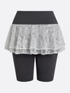 High Elasticity Flowy Lace 5" Legging