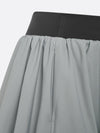 High Elasticity Bubble Tennis Skirt Blue