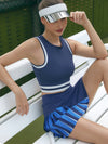 Quick-Dry Floral A-Line Tennis Skirt