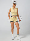 Women's Drawstring Knit Mid-Thigh Length Shorts