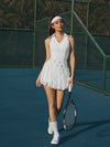 Lace 3D Flowers High-rise Waist Tennis Skirt