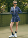 Abrasion-Resistant Drawstring A-Line Tennis Skirt
