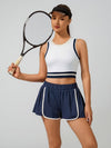 Women's Breathable Pleated Mid-Thigh Length Shorts With Pockets
