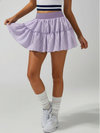 High-stretch Waistband Bow Tennis Skirt