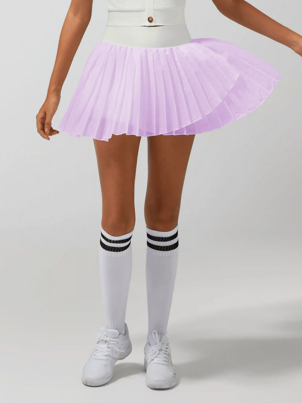 Irregular Craftsmanship Pleated Tennis Skirt