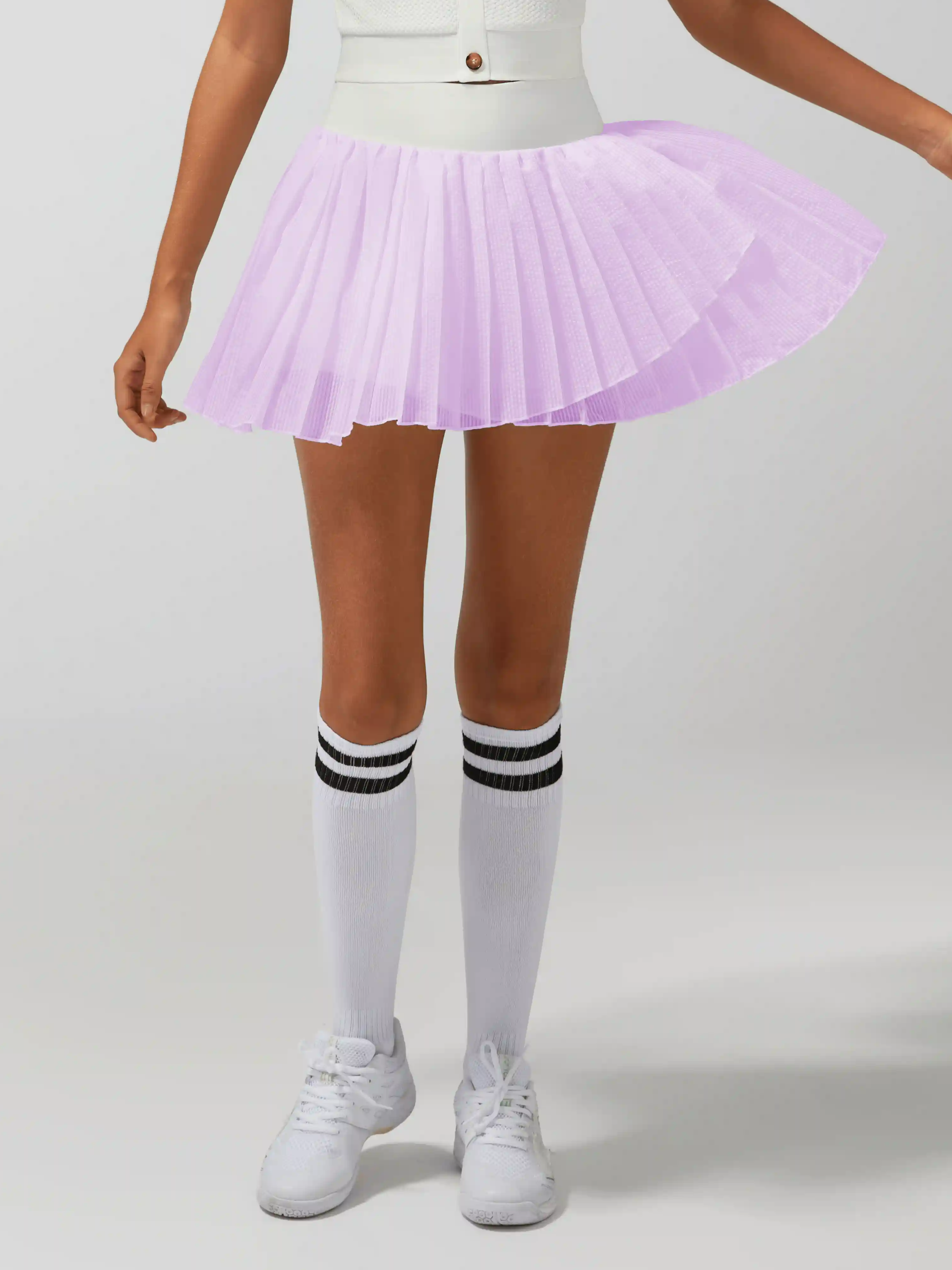 Irregular Craftsmanship Pleated Tennis Skirt