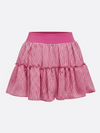 High-stretch Waistband Bow Tennis Skirt
