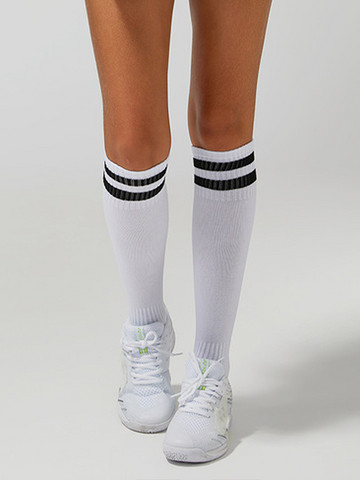 Women's Collegiate Stripes Tennis Socks
