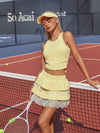 Breathable Bow Lace A-Line Tennis Skirt