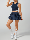 Pocket Stitching A-Line Golf Skirt
