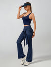 Women's High-Elastic Lace-up Long Pant