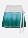 Tummy Control Ombre Pleated A-Line Tennis Skirt