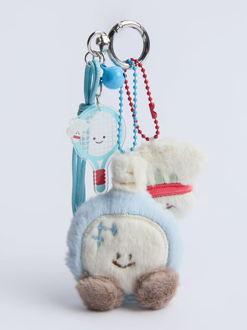 Fluffy Sporty Keychains