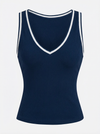 Light-to-medium Support Straps Breathable Ribbed Tank Top