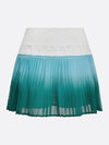 Tummy Control Ombre Pleated A-Line Tennis Skirt