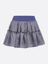 High-stretch Waistband Bow Tennis Skirt
