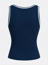 Light-to-medium Support Straps Breathable Ribbed Tank Top